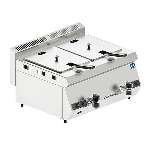 SEAMAC SFG16 zel Seri ift Kapakl Fritz, 8+8 L, Gazl