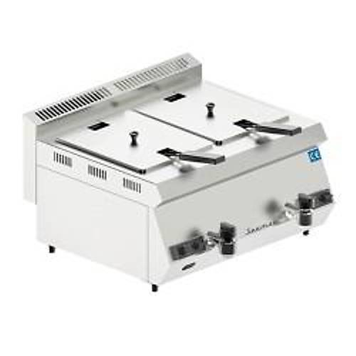 SEAMAC SFG16 zel Seri ift Kapakl Fritz, 8+8 L, Gazl