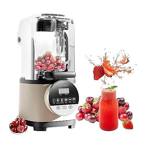 Vosco Pro Silent Grlt nleyici Kapakl Dijital Bar Blender, 2 L, 2000 W, Gri HS-213CG