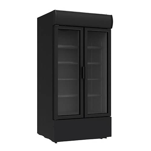 SENOX SDS-770-DC 2 DF Dik Tip Kanopili Srg Kapl ie Soutucu Dolap, Siyah