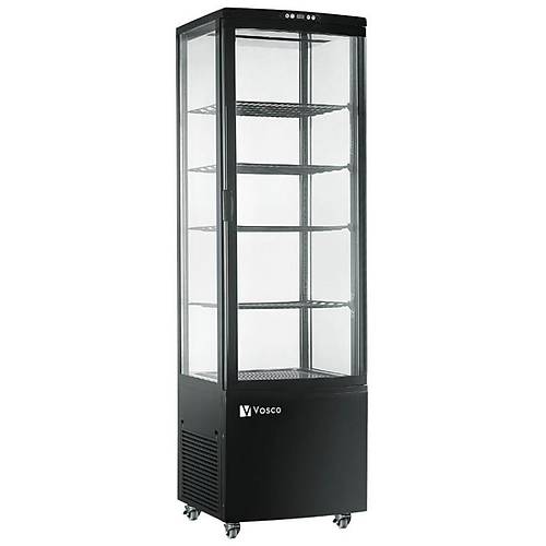 VOSCO VFT-235L Dik Tip Soutmal Tehir Dolab, Siyah, 235 L, 52x49x171 cm