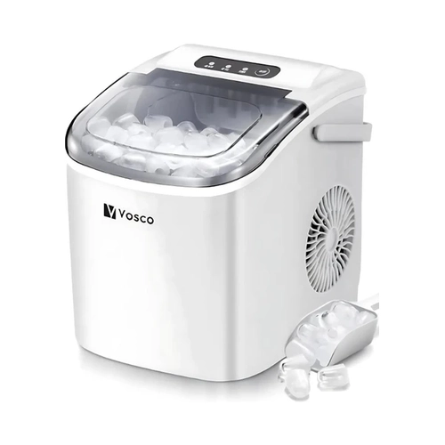 VOSCO VHZB-12C Ev Tipi Buz Makinesi 12 kg/gn Kapasiteli, Siyah