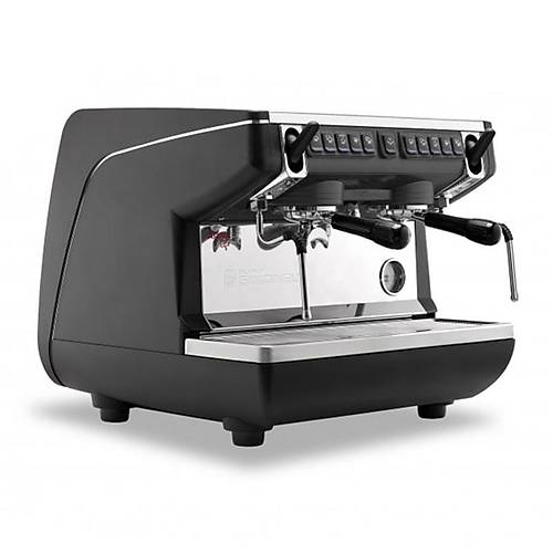 NUOVA SMONELL Appia Life Compact Tall Cup Tam Otomatik Espresso Kahve Makinesi, 2 Gruplu, Siyah