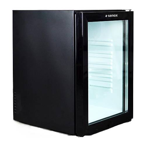 SENOX SNX-35SC Cam Kapl Minibar Buzdolab, 35 L, Siyah