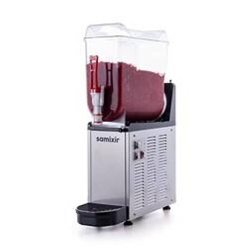 SAMXR SLUSH12 Mono Ice Slush Granita Milkshake ve Souk Meyve Suyu Dispenseri, 12 L, Inox