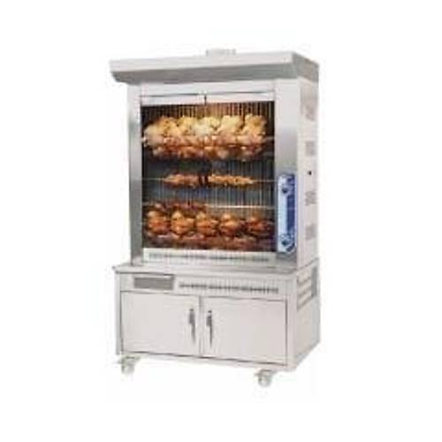 PMAK PI2/M014B Dkml Gazl Pili evirme Makinesi  30 Pili Kapasiteli, Alt Dolapl Profesyonel Dner Izgara