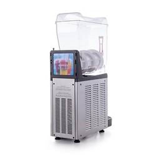 SAMXR SLUSH12 Mono Ice Slush Granita Milkshake ve Souk Meyve Suyu Dispenseri, 12 L, Inox