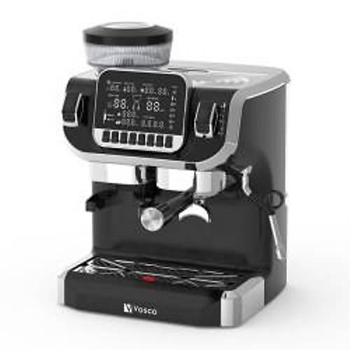 VOSCO VST-520ECS tcl Barista Espresso Kahve Makinesi, 1 Gruplu, Siyah