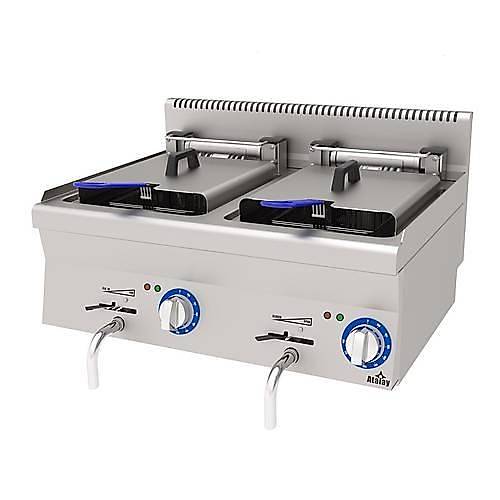 ATALAY Fritz 24 Litre iftli Fritz Elektrikli 80x60x30 Cm E AEF-860