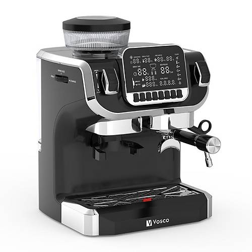 VOSCO VST-520ECS tcl Barista Espresso Kahve Makinesi, 1 Gruplu, Siyah