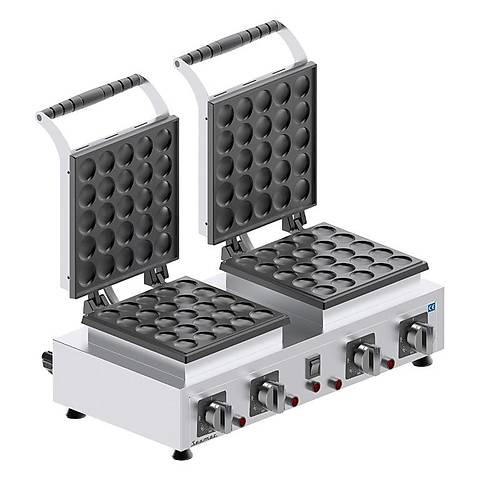 SEAMAC PK2 ift Kapakl Yuvarlak Bubble Pankek Makinesi, Elektrikli