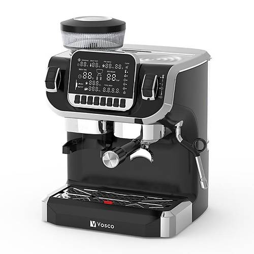 VOSCO VST-520ECS tcl Barista Espresso Kahve Makinesi, 1 Gruplu, Siyah