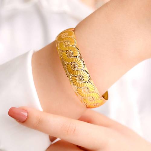 20 Gr(Gram) 18 Mm 22 Ayar iliksiz Cnc Trtr Bilezik