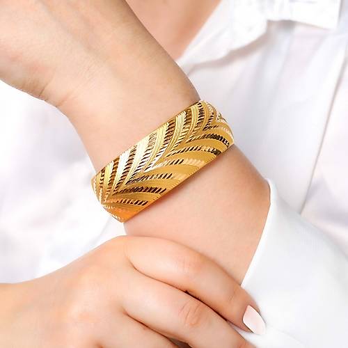 26 Gr(Gram) 25 Mm 22 Ayar iliksiz Zuhal Bilezik