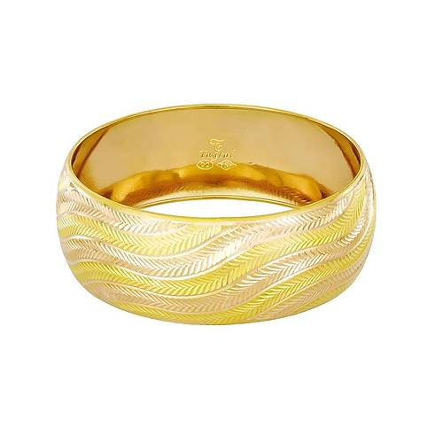 26 Gr(Gram) 25 Mm 22 Ayar iliksiz Su Yolu Bilezik