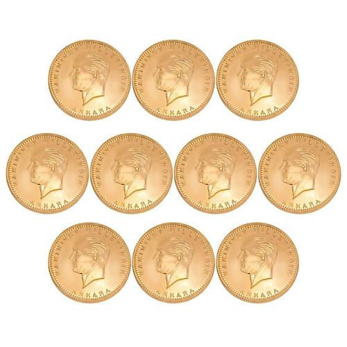 10 Adet Yeni Tarihli Ata Lira