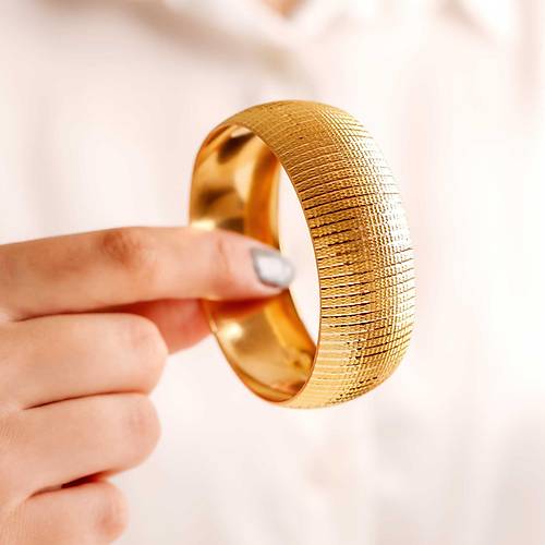 30 Gr 25 Mm 22 Ayar iliksiz Zerda Bilezik