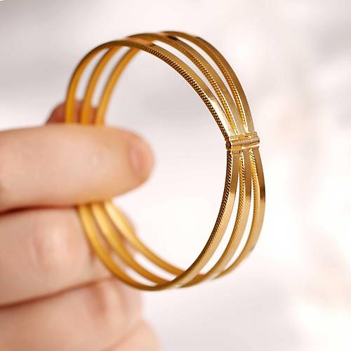 23 Gr 22 Ayar iliksiz Tiaburga B3 Bilezik