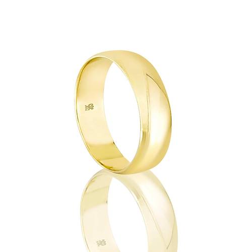 7 Mm Klasik Bombe Yeil Altn Alyans