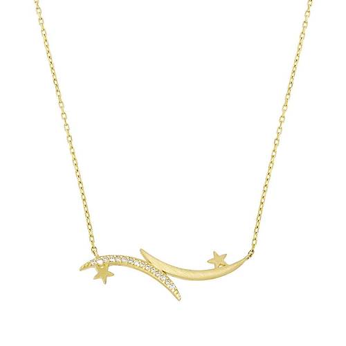 Altn Ay Yldz Kolye