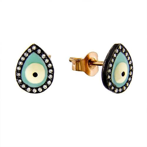 0,12 Ct Nazar Boncuklu Prlanta Elmas Kpe