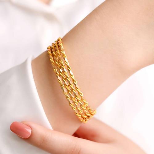 80 (4*20) Gr 22 Ayar iliksiz Paftal Burma Bilezik