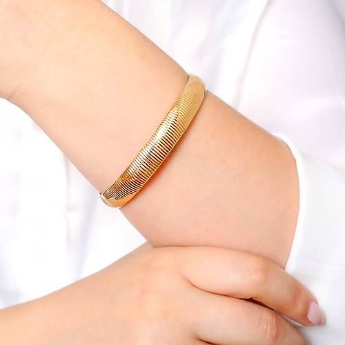 10 Gr 10 Mm 22 Ayar iliksiz arnelli Aynal Bilezik