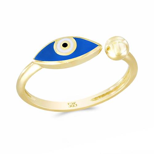 Altn Nazar Boncuklu Yzk