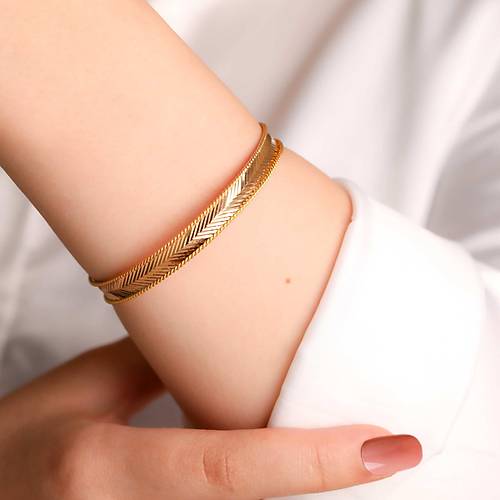 15 Gr (Gram) 22 Ayar iliksiz Baak Mira Bilezik