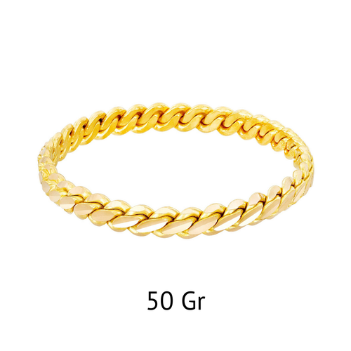 15.00 Gram, 22 Ayar Alt�n ���iliksiz ��l� Adana Burma Bilezik