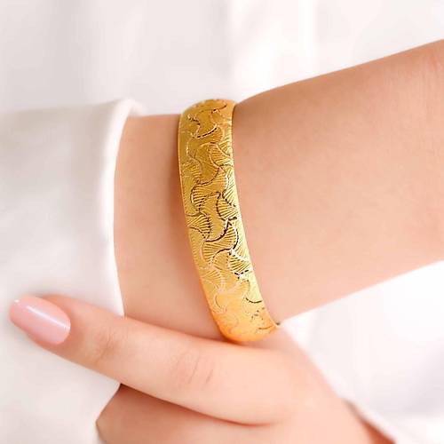 15 Gr(Gram) 15 Mm 22 Ayar iliksiz arnelli Titan Bilezik