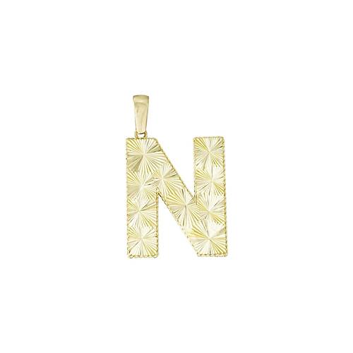 Altn N Harfi Kolye Ucu
