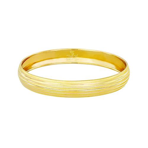 9 Gr(Gram) 10 Mm 22 Ayar iliksiz izgili Bilezik