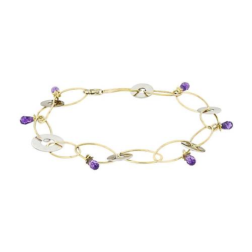 Renkli Tal Altn Bileklik