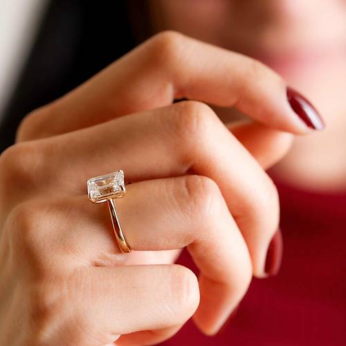 �zel Tasar�m 14 Ayar P�rlanta Lab 2,56 Ct