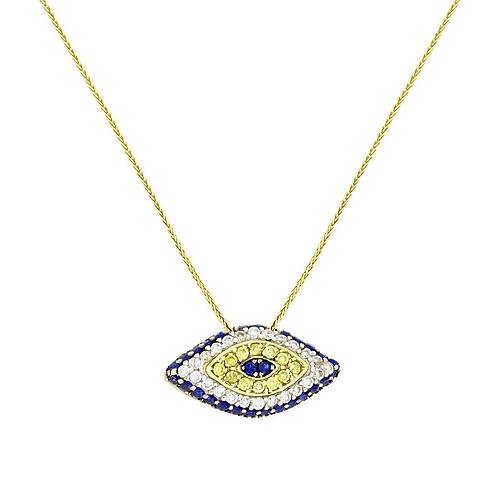 Altn Nazar Boncuklu Kolye