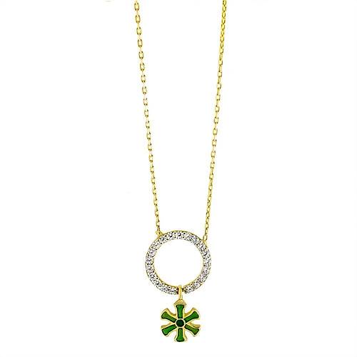 Altn Kar Tanesi Kolye