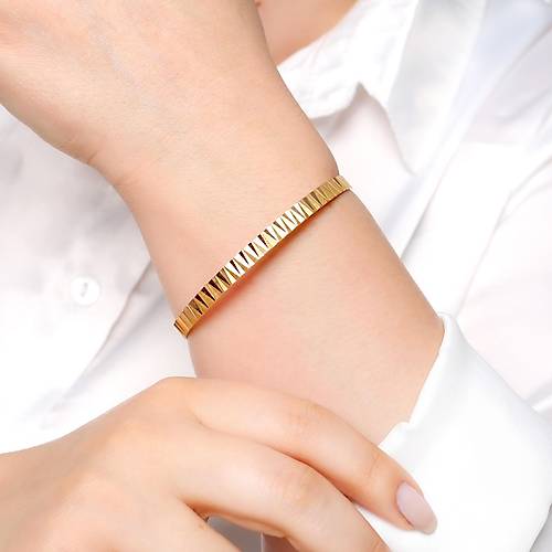 13 Gr(Gram) 22 Ayar iliksiz Kum Zikzak Bilezik