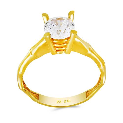 22 Ayar Altn Tekta Yzk