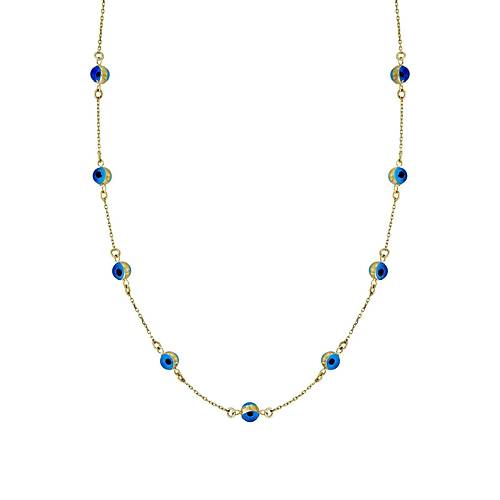 Altn Nazar Boncuklu Kolye