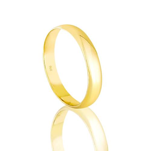 4 Mm Klasik Bombe 22 Ayar Altn Alyans