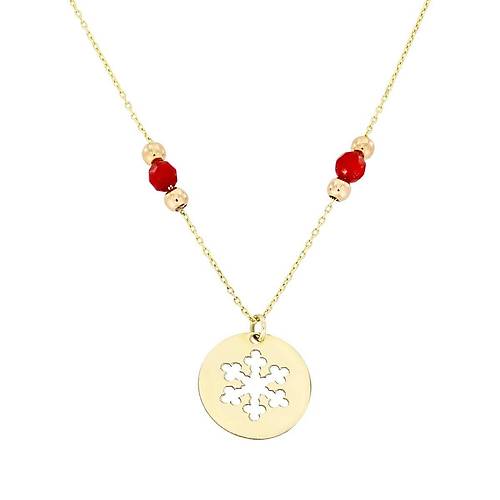 Altn Kar Tanesi Kolye