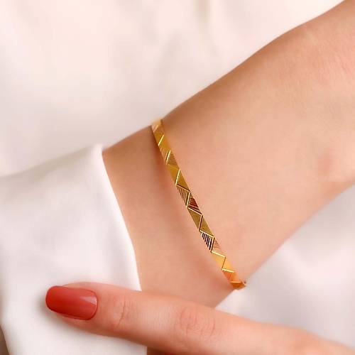 10 Gr 22 Ayar Altn iliksiz Zerafet Bilezik