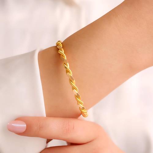 250 (5*50) Gr 22 Ayar iliksiz Paftal Burma Bilezik