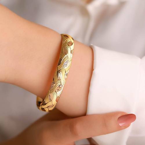 13 Gr 12 Mm 22 Ayar iliksiz arnelli Msr Bilezik