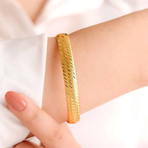 13 Gr(Gram) 12 Mm 22 Ayar iliksiz arnelli Halkal Bilezik