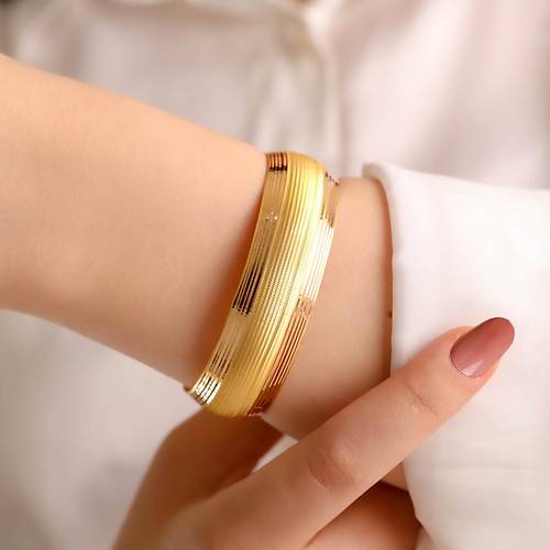 25 Gr(Gram) 25 Mm 22 Ayar iliksiz Tuna Bilezik