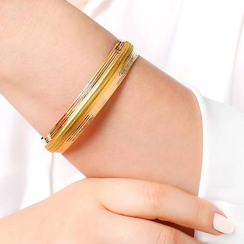 13 Gr(Gram) 12 Mm 22 Ayar iliksiz arnelli Tuna Bilezik