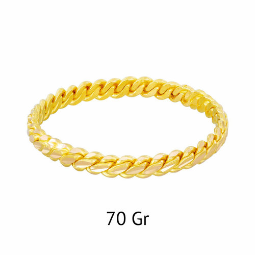 15.00 Gram, 22 Ayar Alt�n ���iliksiz ��l� Adana Burma Bilezik