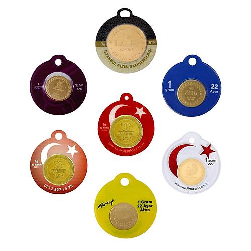 7 Adet 1 Gr 22 Ayar Gram Altn (Kark Marka)